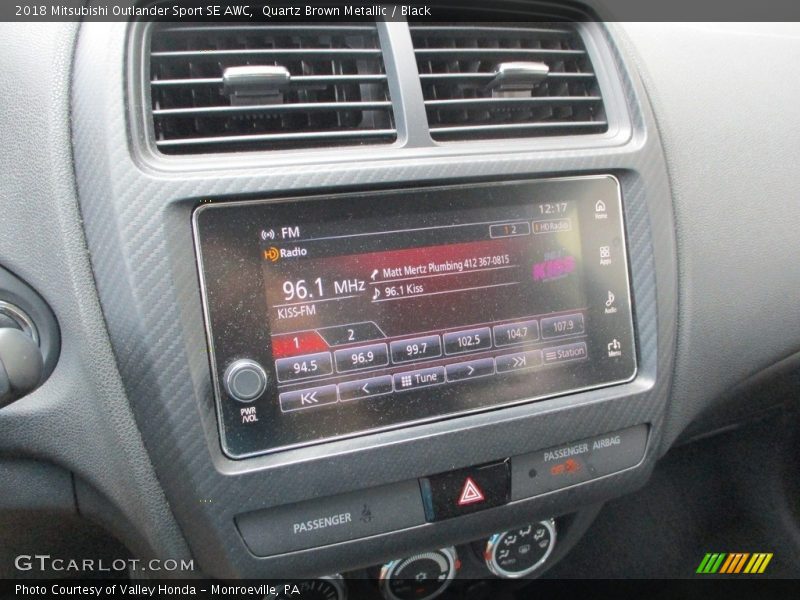 Quartz Brown Metallic / Black 2018 Mitsubishi Outlander Sport SE AWC