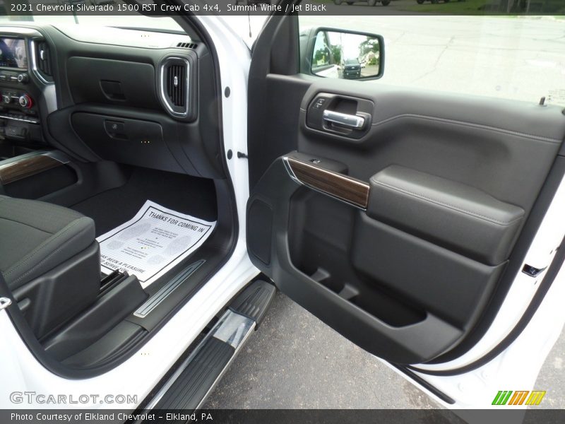 Summit White / Jet Black 2021 Chevrolet Silverado 1500 RST Crew Cab 4x4