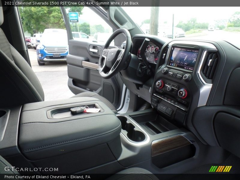 Summit White / Jet Black 2021 Chevrolet Silverado 1500 RST Crew Cab 4x4