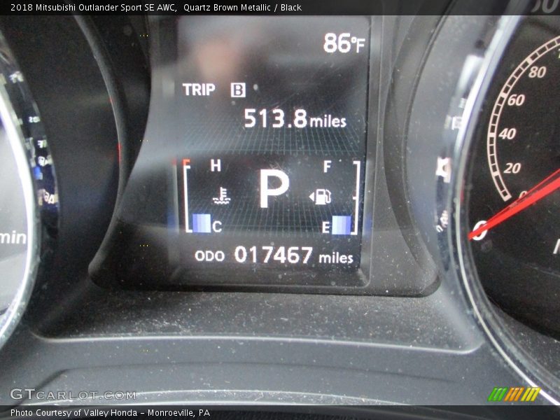 Quartz Brown Metallic / Black 2018 Mitsubishi Outlander Sport SE AWC