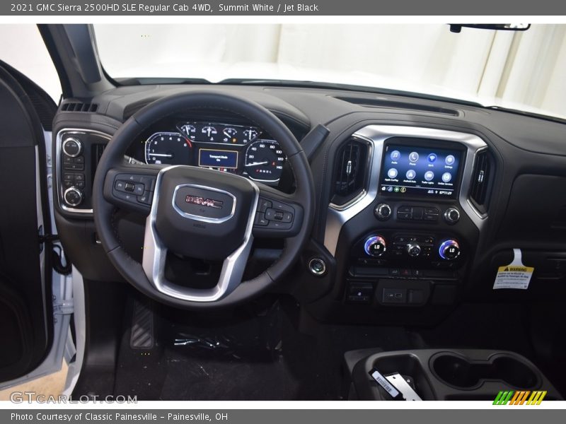 Summit White / Jet Black 2021 GMC Sierra 2500HD SLE Regular Cab 4WD