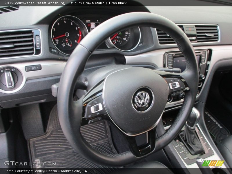 Platinum Gray Metallic / Titan Black 2019 Volkswagen Passat Wolfsburg
