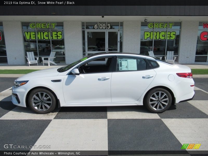 Snow White Pearl / Black 2019 Kia Optima EX
