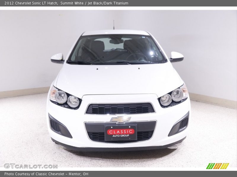 Summit White / Jet Black/Dark Titanium 2012 Chevrolet Sonic LT Hatch