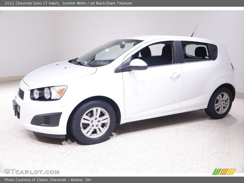 Summit White / Jet Black/Dark Titanium 2012 Chevrolet Sonic LT Hatch