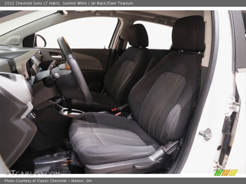 Summit White / Jet Black/Dark Titanium 2012 Chevrolet Sonic LT Hatch