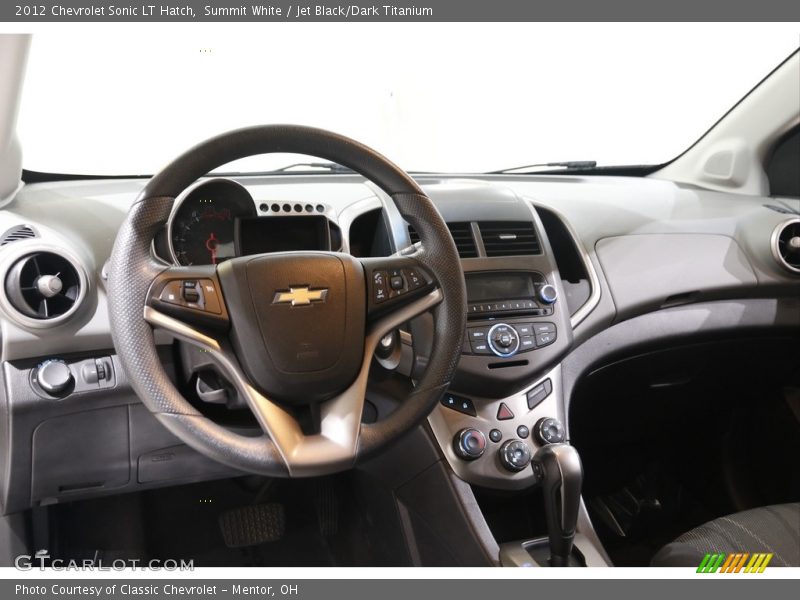 Summit White / Jet Black/Dark Titanium 2012 Chevrolet Sonic LT Hatch