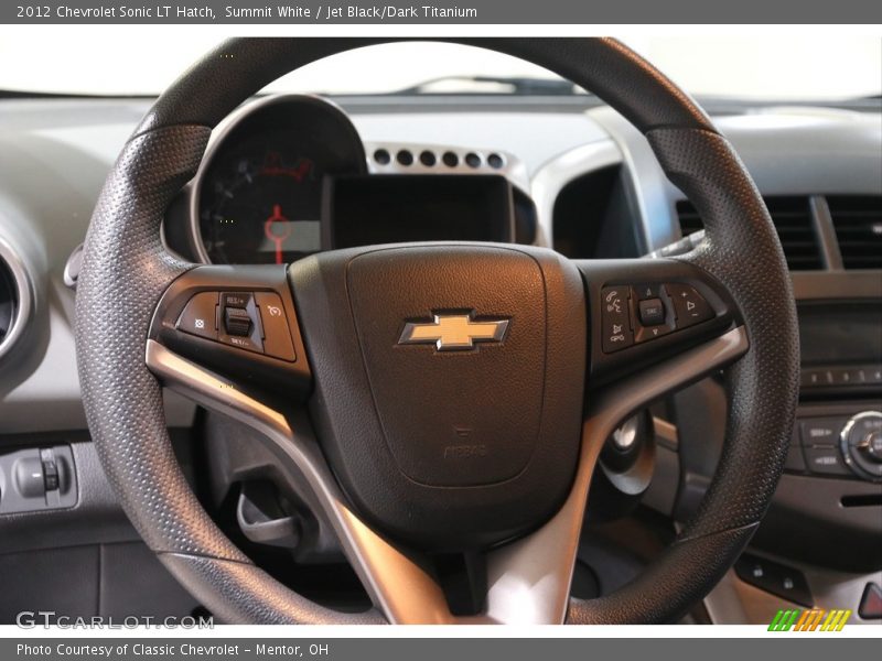 Summit White / Jet Black/Dark Titanium 2012 Chevrolet Sonic LT Hatch