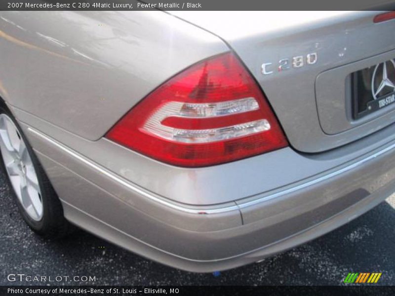 Pewter Metallic / Black 2007 Mercedes-Benz C 280 4Matic Luxury