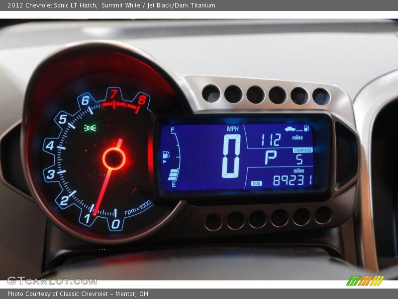 Summit White / Jet Black/Dark Titanium 2012 Chevrolet Sonic LT Hatch