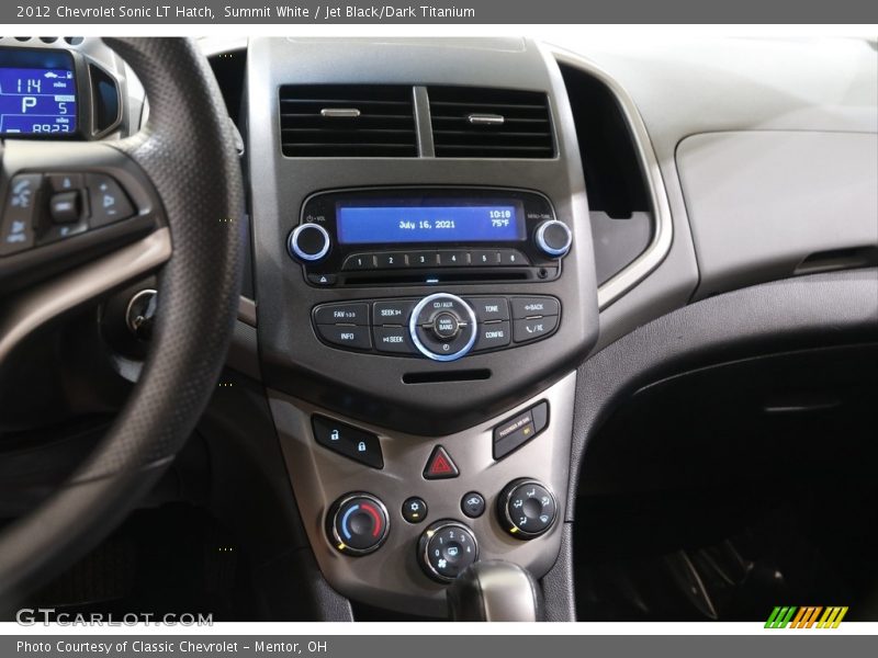 Summit White / Jet Black/Dark Titanium 2012 Chevrolet Sonic LT Hatch