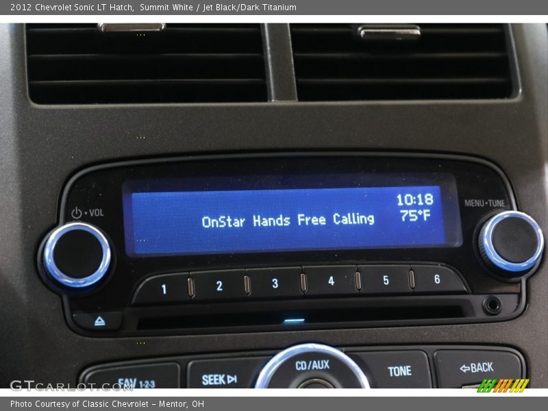 Summit White / Jet Black/Dark Titanium 2012 Chevrolet Sonic LT Hatch