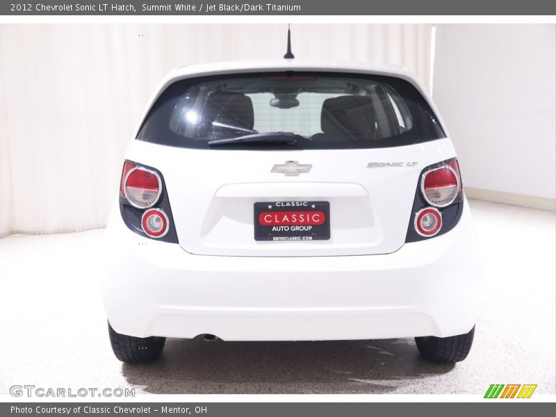 Summit White / Jet Black/Dark Titanium 2012 Chevrolet Sonic LT Hatch