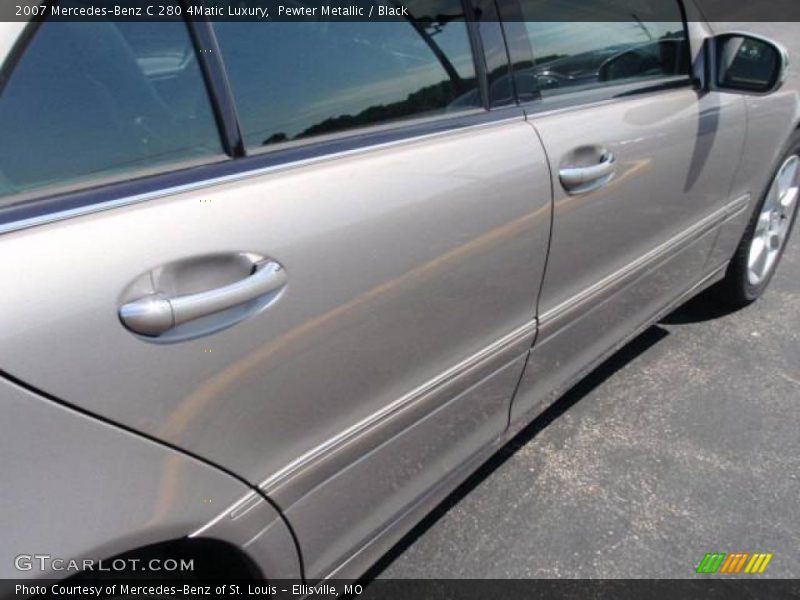 Pewter Metallic / Black 2007 Mercedes-Benz C 280 4Matic Luxury