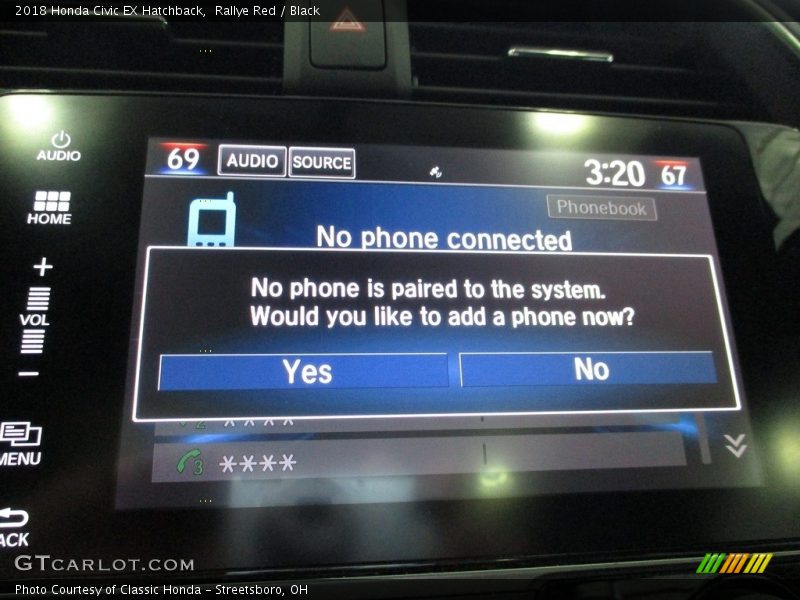 Rallye Red / Black 2018 Honda Civic EX Hatchback
