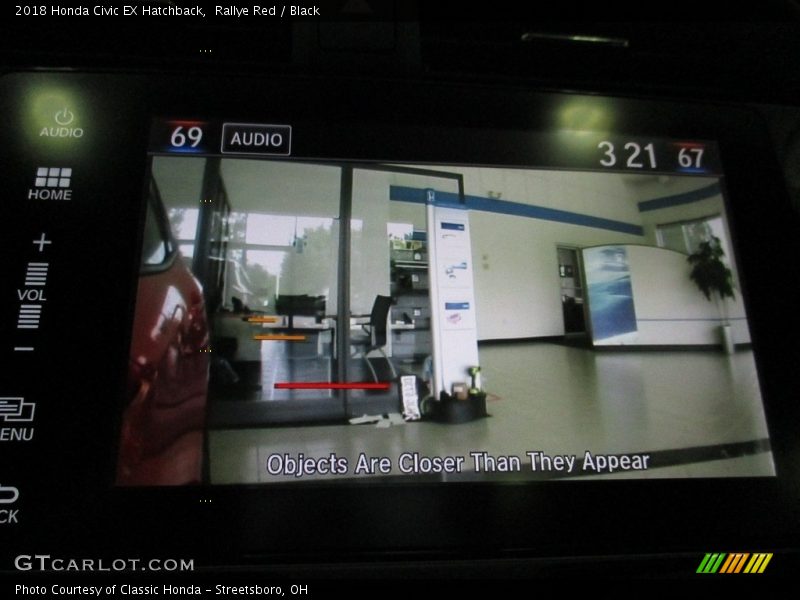 Rallye Red / Black 2018 Honda Civic EX Hatchback