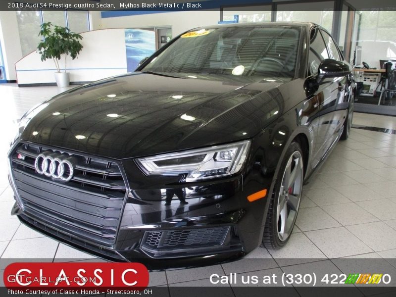 Mythos Black Metallic / Black 2018 Audi S4 Prestige quattro Sedan