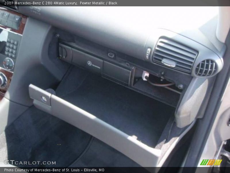 Pewter Metallic / Black 2007 Mercedes-Benz C 280 4Matic Luxury