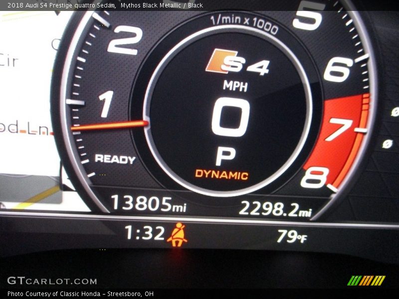 Mythos Black Metallic / Black 2018 Audi S4 Prestige quattro Sedan