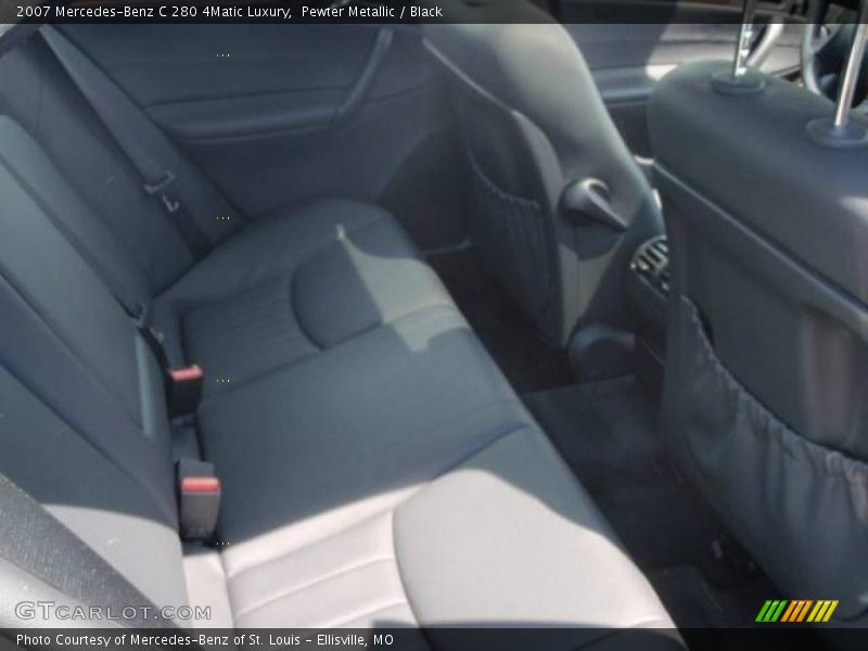 Pewter Metallic / Black 2007 Mercedes-Benz C 280 4Matic Luxury