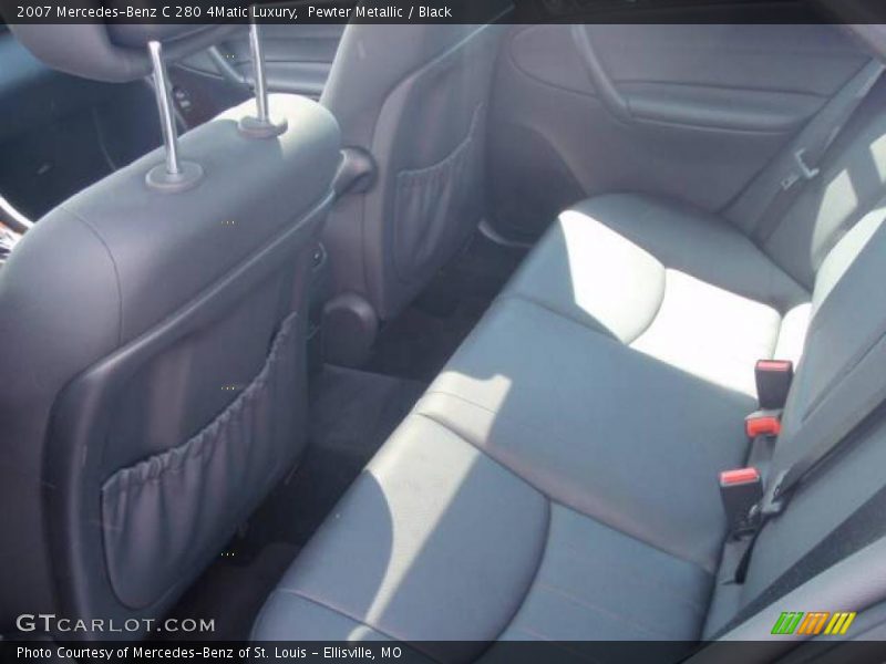 Pewter Metallic / Black 2007 Mercedes-Benz C 280 4Matic Luxury