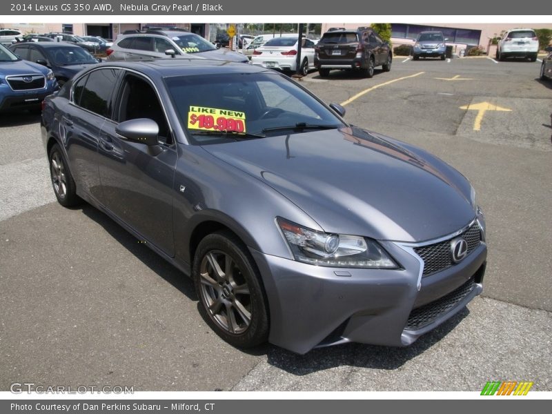 Nebula Gray Pearl / Black 2014 Lexus GS 350 AWD