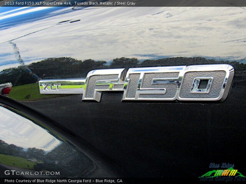 Tuxedo Black Metallic / Steel Gray 2013 Ford F150 XLT SuperCrew 4x4