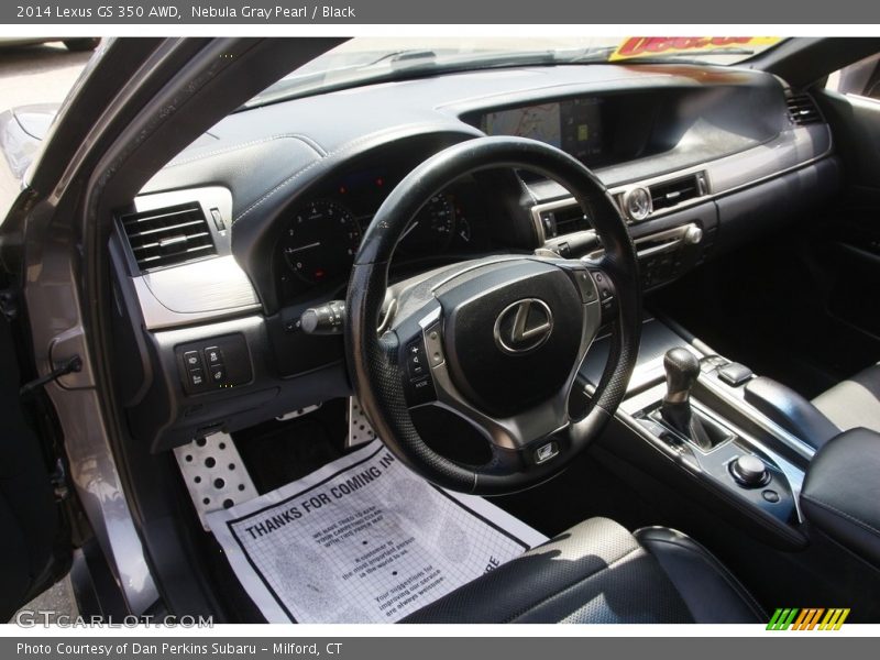 Nebula Gray Pearl / Black 2014 Lexus GS 350 AWD