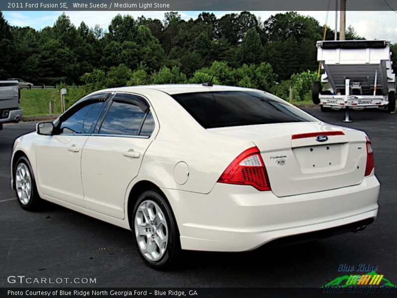 White Suede / Medium Light Stone 2011 Ford Fusion SE