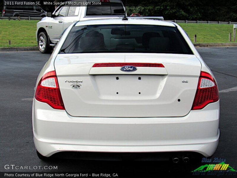 White Suede / Medium Light Stone 2011 Ford Fusion SE
