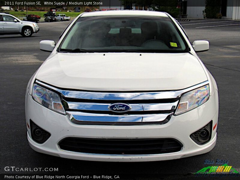 White Suede / Medium Light Stone 2011 Ford Fusion SE