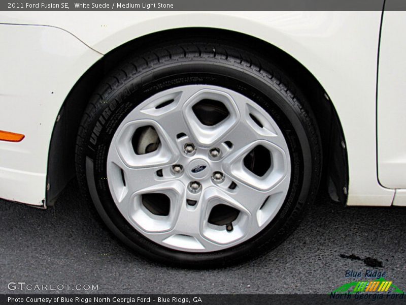 White Suede / Medium Light Stone 2011 Ford Fusion SE