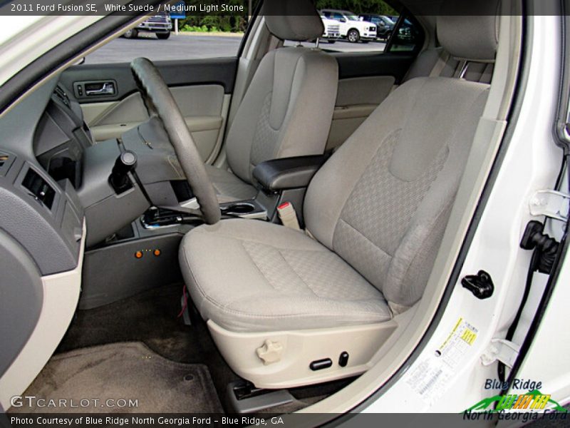 White Suede / Medium Light Stone 2011 Ford Fusion SE