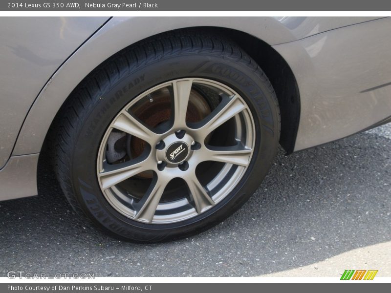 Nebula Gray Pearl / Black 2014 Lexus GS 350 AWD
