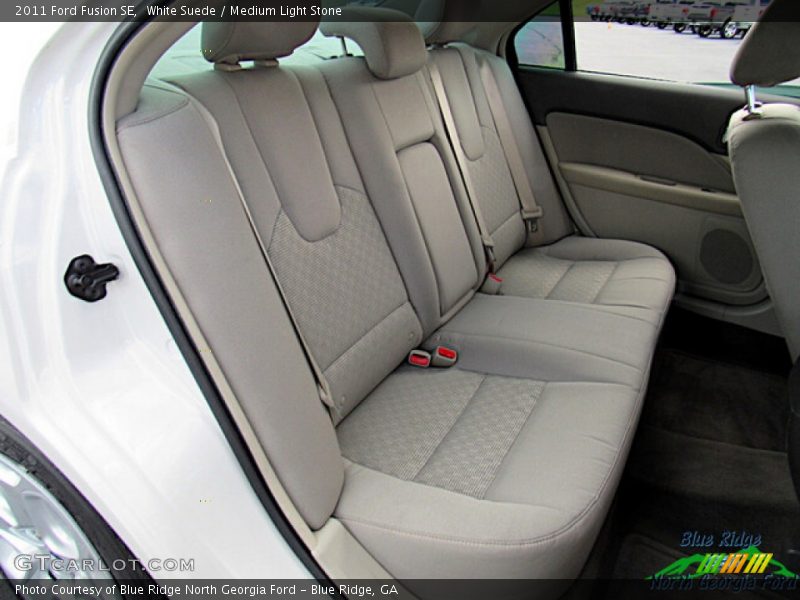 White Suede / Medium Light Stone 2011 Ford Fusion SE