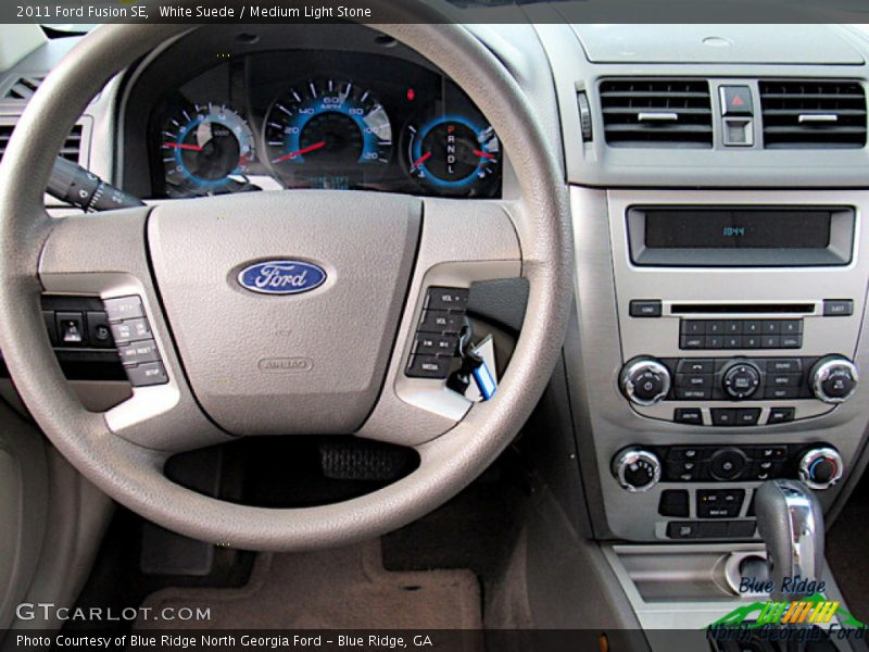 White Suede / Medium Light Stone 2011 Ford Fusion SE