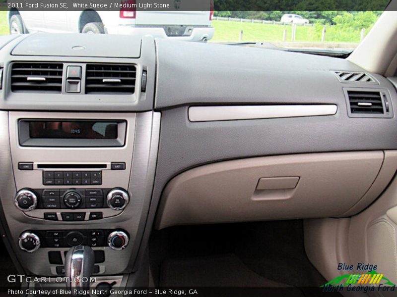 White Suede / Medium Light Stone 2011 Ford Fusion SE