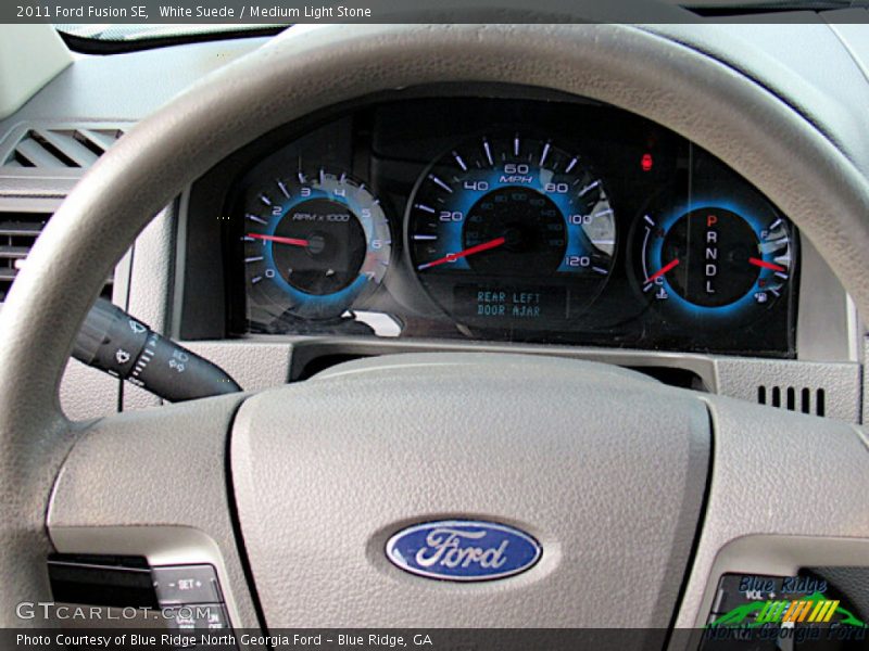 White Suede / Medium Light Stone 2011 Ford Fusion SE