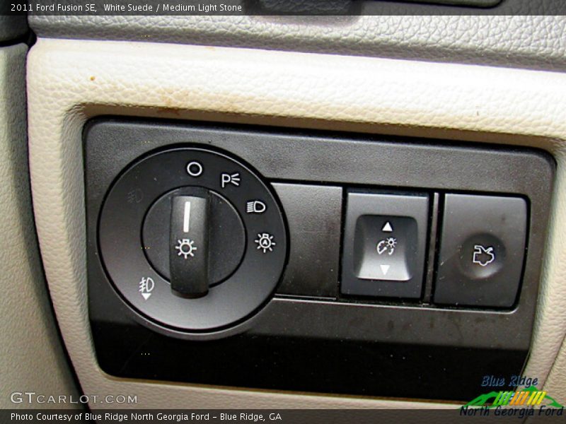 White Suede / Medium Light Stone 2011 Ford Fusion SE