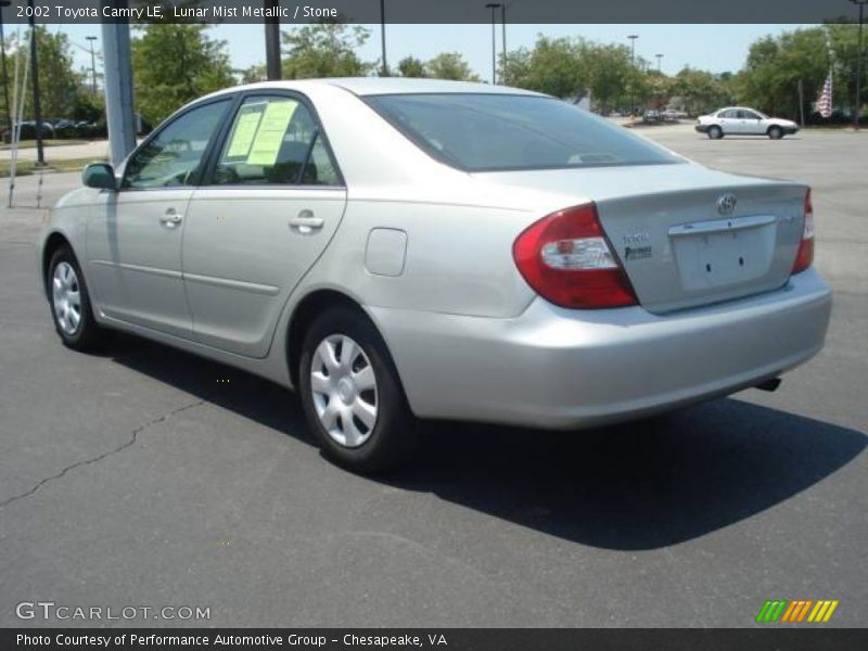 Lunar Mist Metallic / Stone 2002 Toyota Camry LE