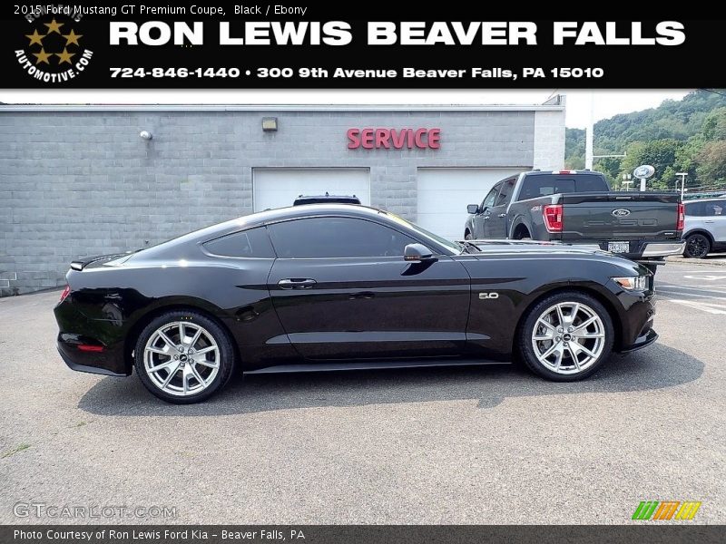 Black / Ebony 2015 Ford Mustang GT Premium Coupe
