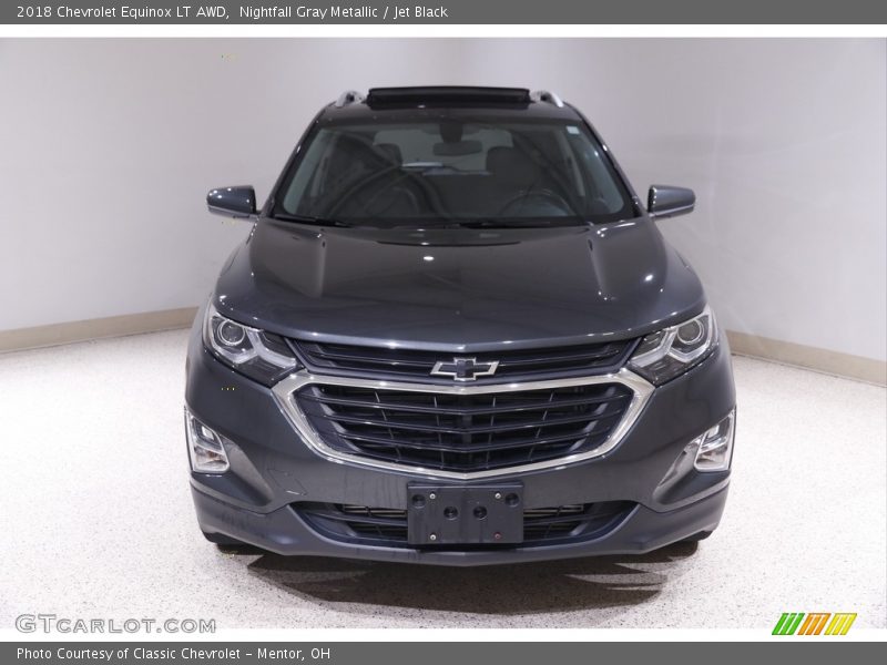 Nightfall Gray Metallic / Jet Black 2018 Chevrolet Equinox LT AWD