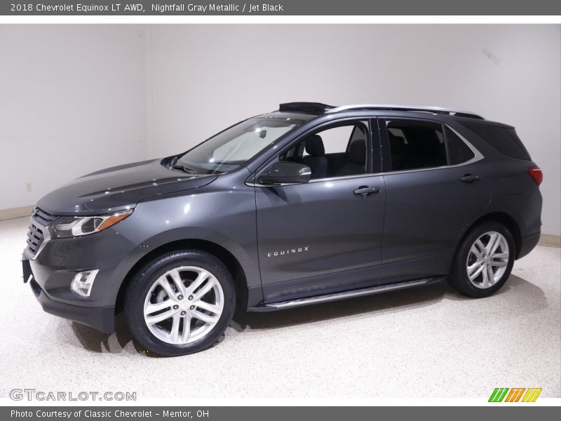 Nightfall Gray Metallic / Jet Black 2018 Chevrolet Equinox LT AWD