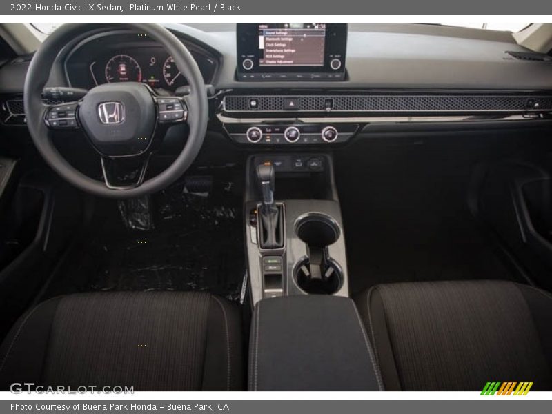 Platinum White Pearl / Black 2022 Honda Civic LX Sedan