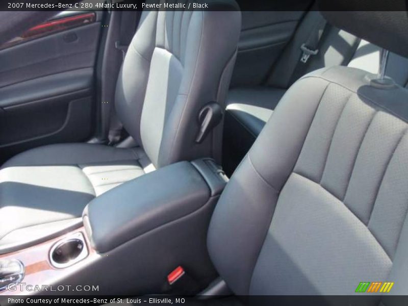 Pewter Metallic / Black 2007 Mercedes-Benz C 280 4Matic Luxury