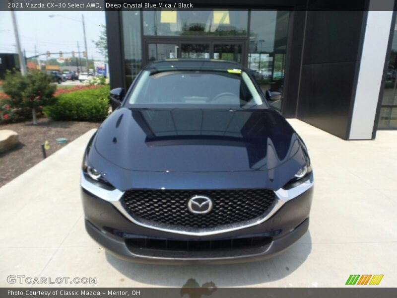 Deep Crystal Blue Mica / Black 2021 Mazda CX-30 Select AWD