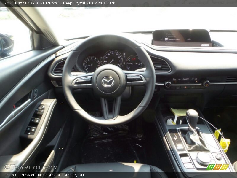Deep Crystal Blue Mica / Black 2021 Mazda CX-30 Select AWD