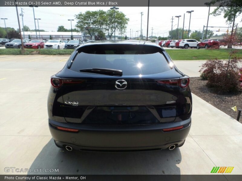 Deep Crystal Blue Mica / Black 2021 Mazda CX-30 Select AWD