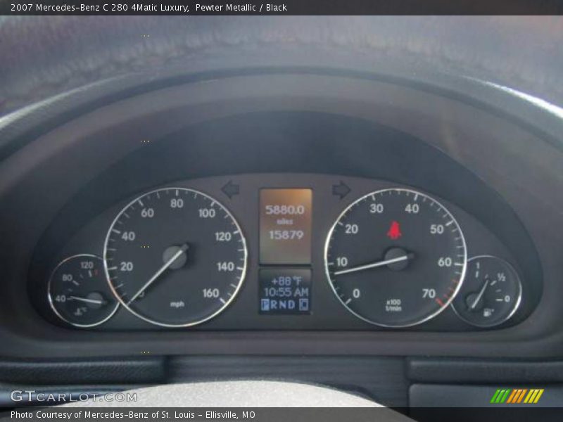 Pewter Metallic / Black 2007 Mercedes-Benz C 280 4Matic Luxury