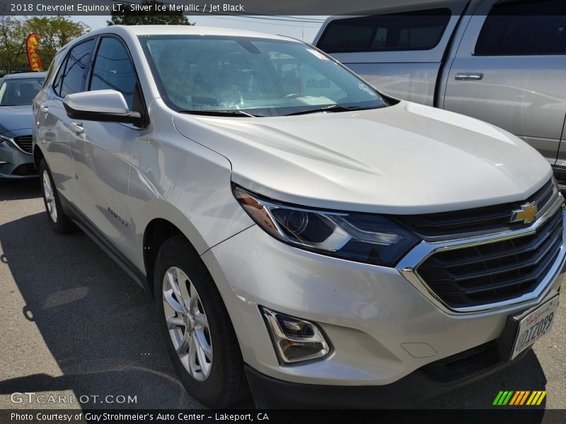 Silver Ice Metallic / Jet Black 2018 Chevrolet Equinox LT